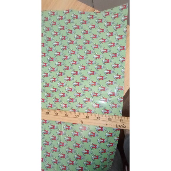 Vineyard Vines brand wrapping paper two 17-in x 17-in sheets - Picture 5 of 5